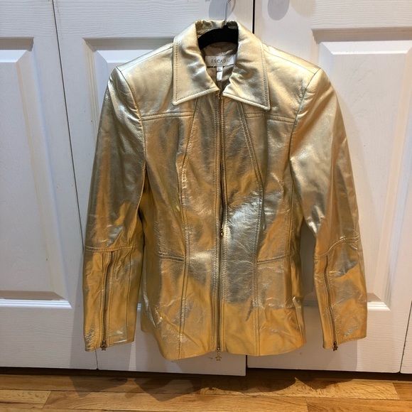 β¨HPβ¨Gold Escada Jacket 34 - Picture 5 of 8
